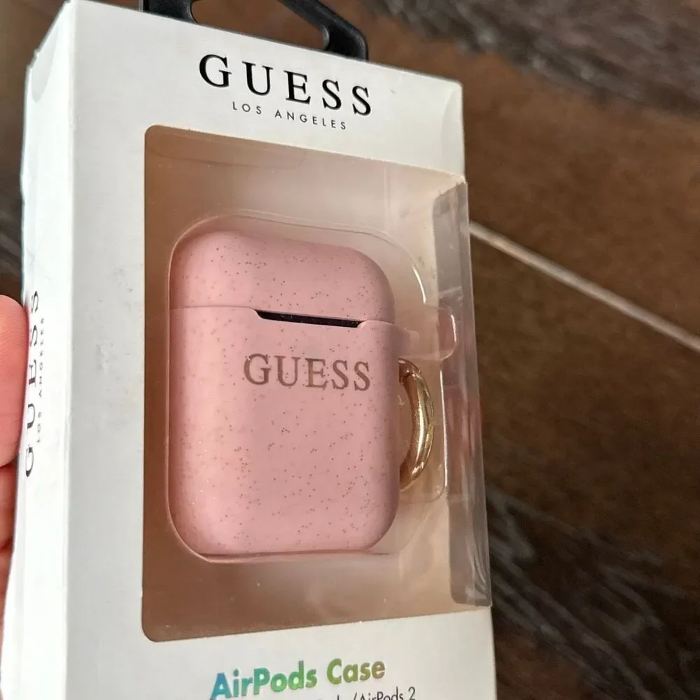 NIB Guess Air Pods‎ 2 case pink gold